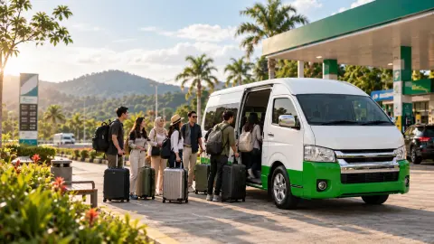 Commercial group transport in Malaysia during changing fuel prices