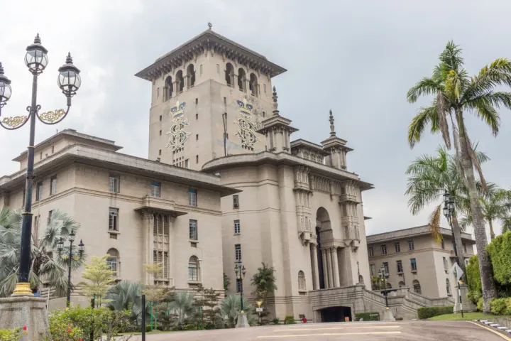 Sultan Ibrahim Building on Bukit Timbalan in Johor Bahru